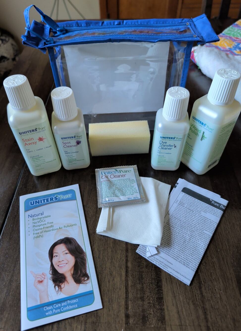 UNITERS Pure Home Care Essentials Natural Cleaner Kit Furniture Wood Leather NEW